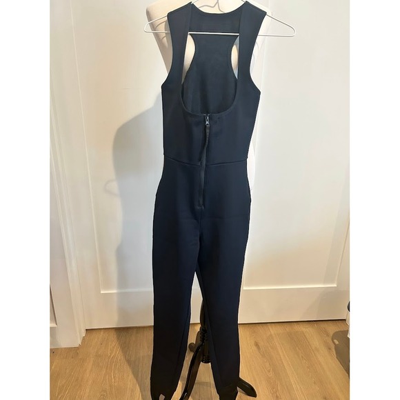 ASOS 4505 Ski Snow Pants - ASOS 4505 Ski Scoop Front All in One Navy With Zipper Stirrup Women's Size 2
